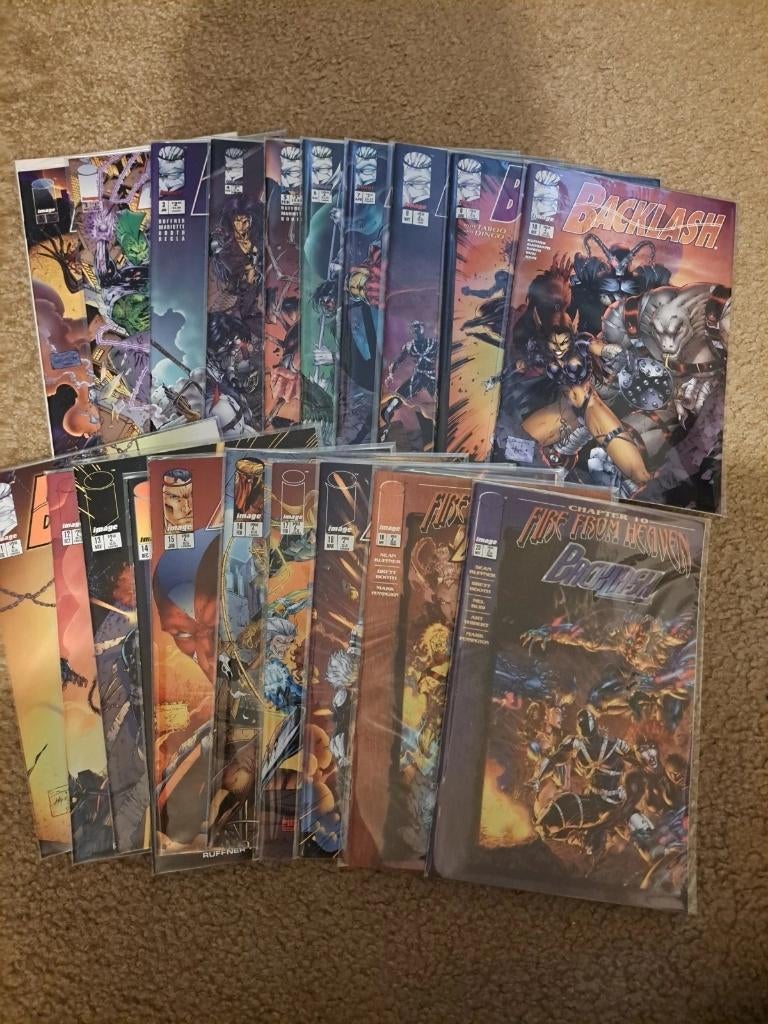 Backlash #1 - #22 Image Comics 1990s Ruffner And Booth, Amerika, Ophalen of Verzenden, Zo goed als nieuw, Meerdere comics
