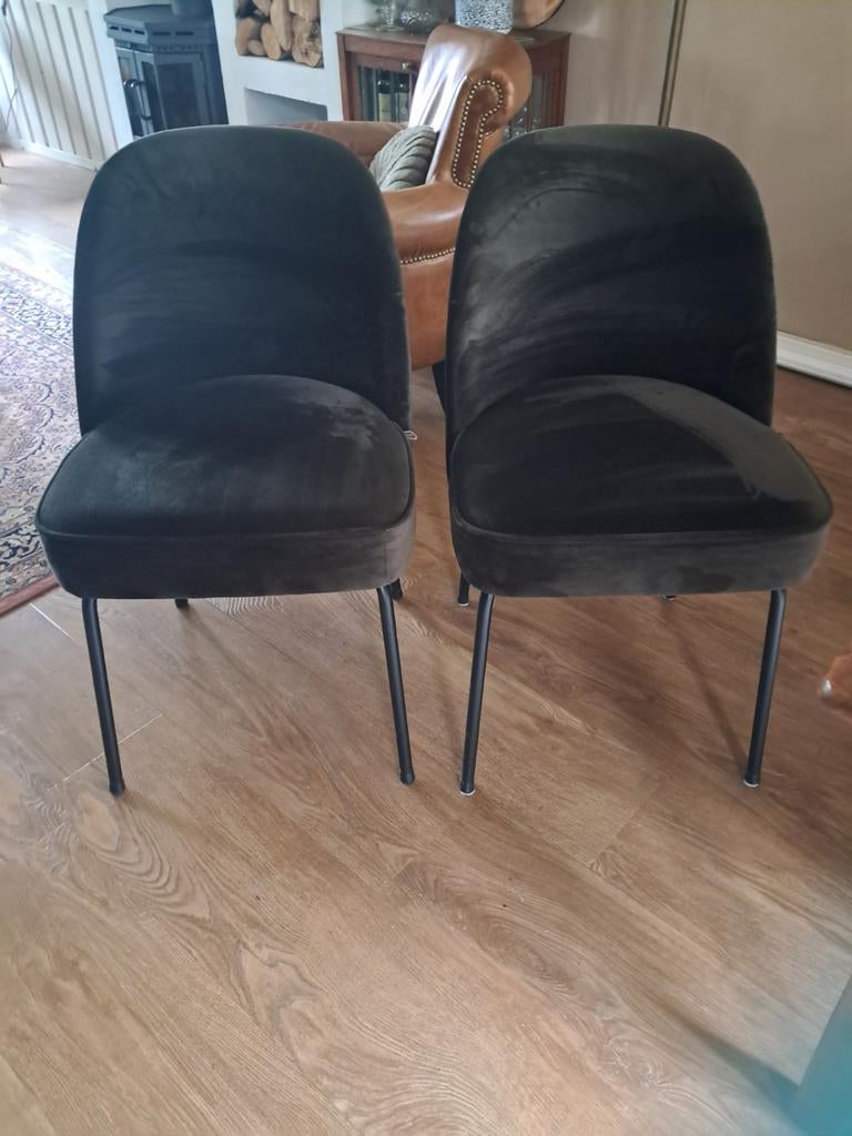 WOOOD eetkamersoelen, Huis en Inrichting, Stoelen, Overige kleuren, Ophalen of Verzenden, Zo goed als nieuw, Stof