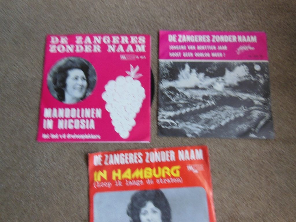 ZANGERES zonder naam 3 x Single, Cd's en Dvd's, Vinyl Singles, Ophalen of Verzenden