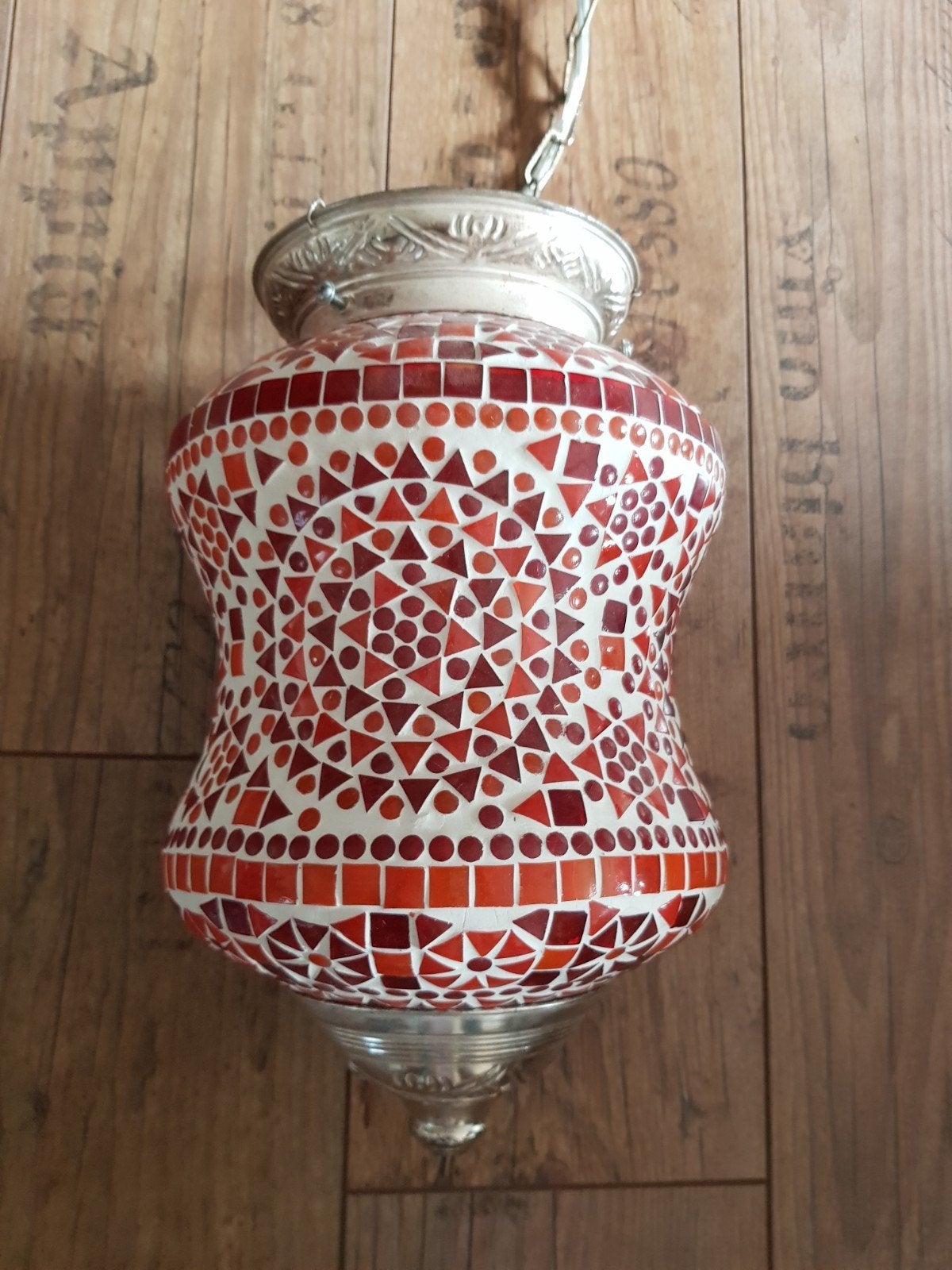 oosterse hanglamp rood groot model, Ophalen of Verzenden, Zo goed als nieuw