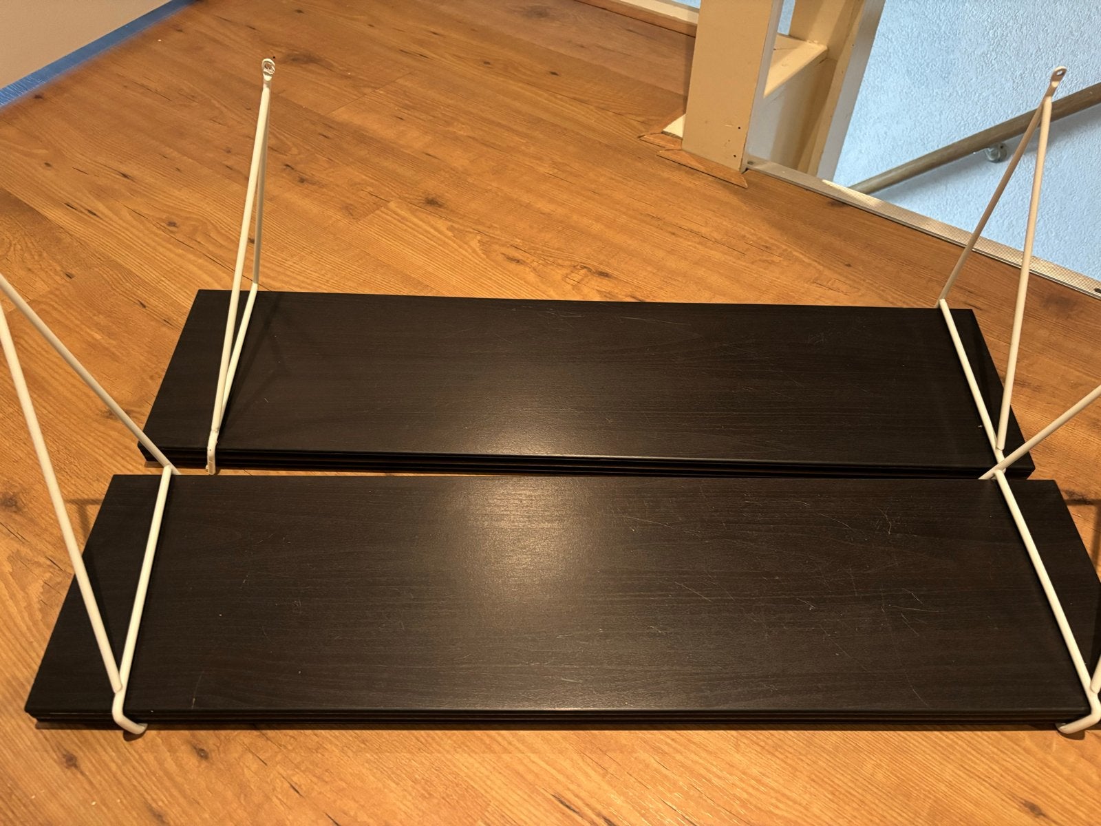 IKEA Bergshult wandplanken met ophangbeugels, Ophalen, Gebruikt