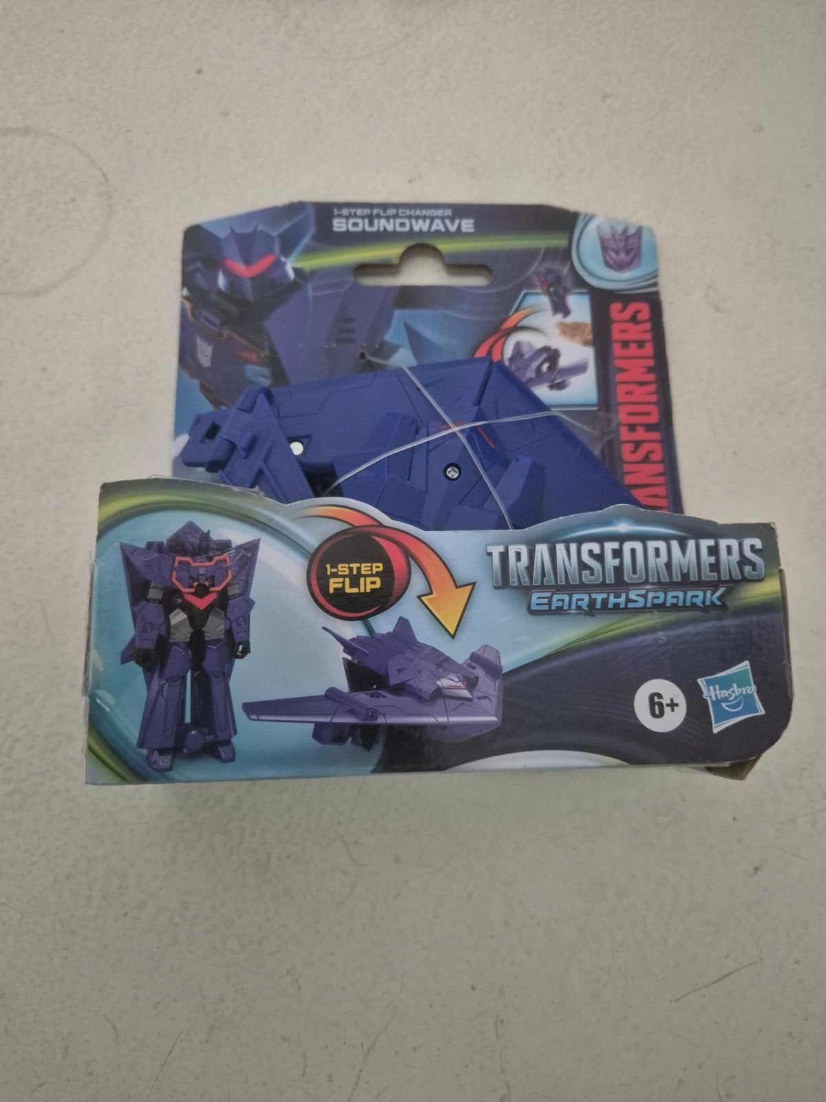 Transformers Earthspark Soundwave 1-Step Flip Changer, Overige generaties, Ophalen of Verzenden, Nieuw, Decepticons