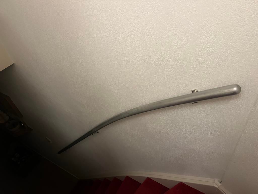 gebruikte trapleuning, gebogen, met beugels, Ophalen, Gebruikt, Trap, 2 tot 4 meter