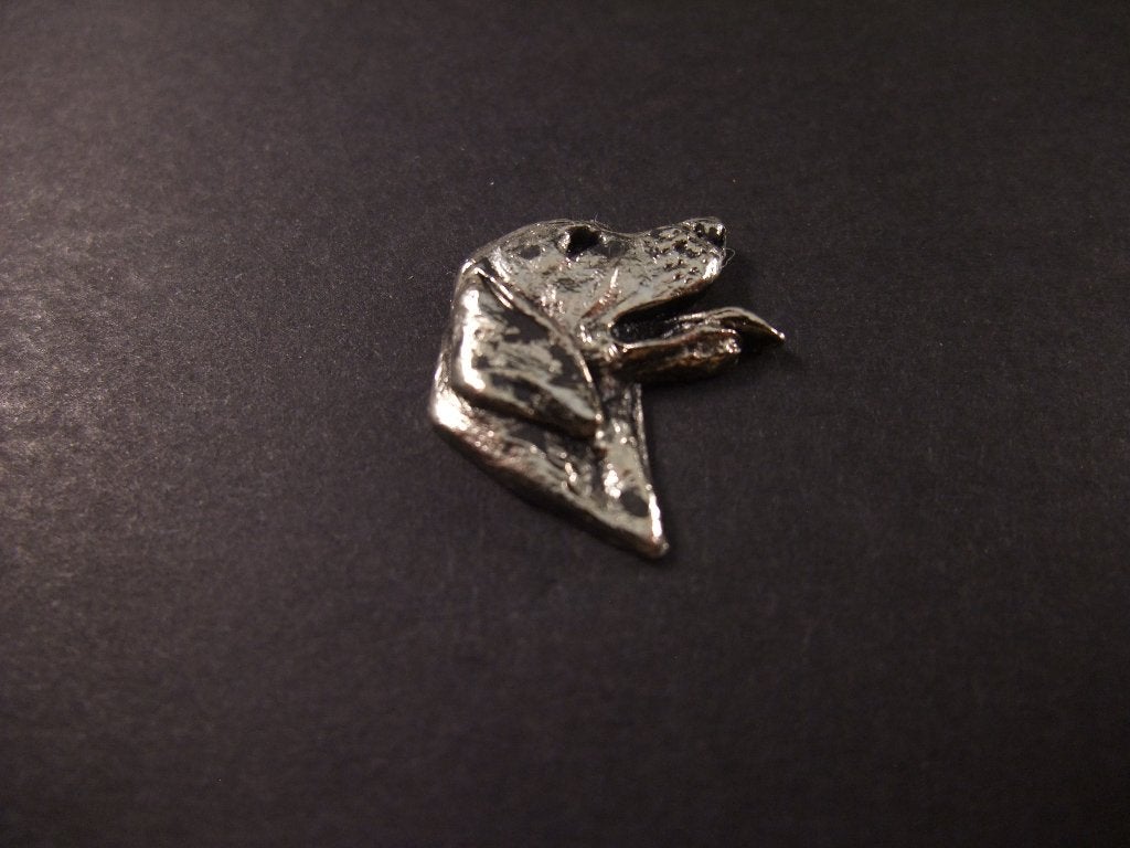 Engelse Pointer, jachthond zilverkleurige pin, Ophalen of Verzenden, Gebruikt, Overige onderwerpen