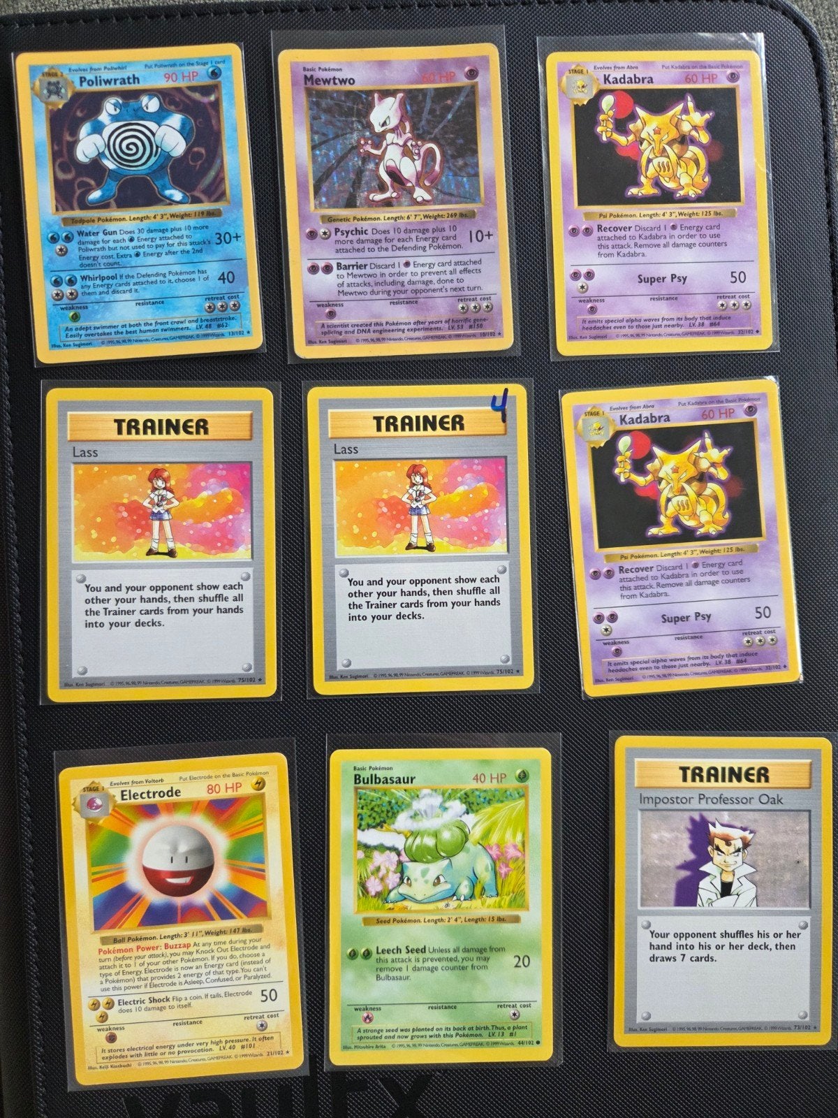 Base Set Shadowless kaarten, Ophalen of Verzenden, Zo goed als nieuw, Meerdere kaarten, Foil