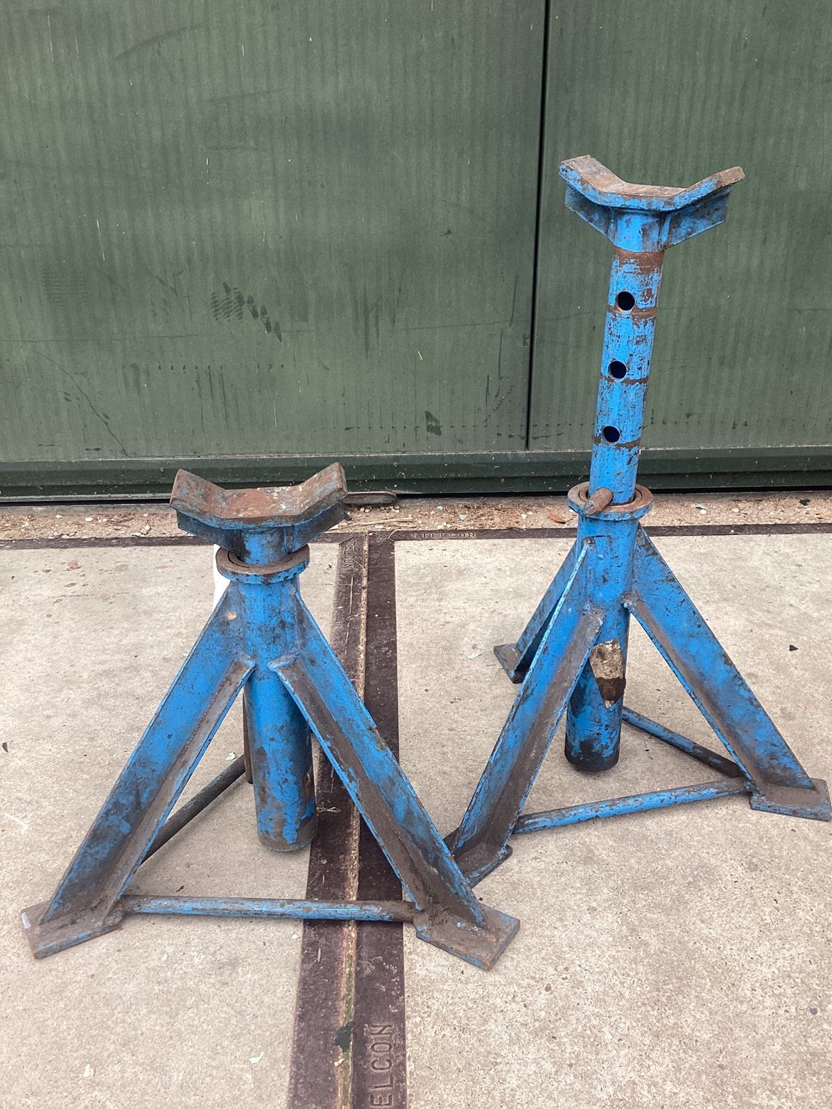 Zware verstelbare assteunen, Ophalen, Garagekrik, Assteun, Hydraulisch
