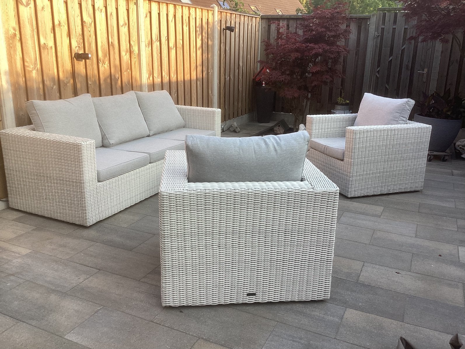 Loungeset, Tuin en Terras, Tuinsets en Loungesets, Ophalen, Zo goed als nieuw, Loungeset