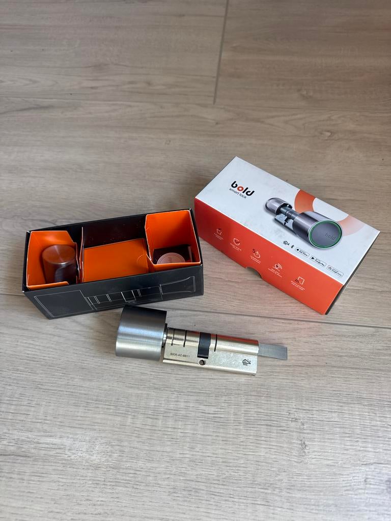 Bold Smart Lock SX35 - Slimme Deurslot, Doe-het-zelf en Verbouw, Hang- en Sluitwerk, Ophalen of Verzenden, Zo goed als nieuw, Rvs