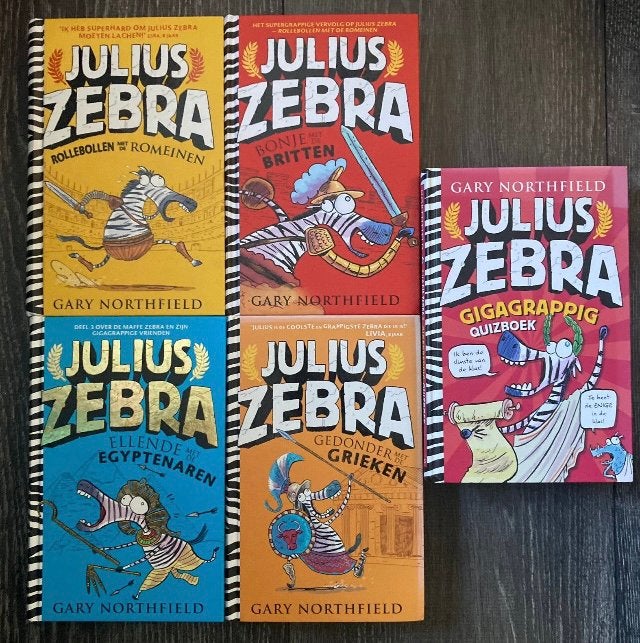 5X JULIUS ZEBRA - Gary Northfield, Ophalen of Verzenden, Zo goed als nieuw
