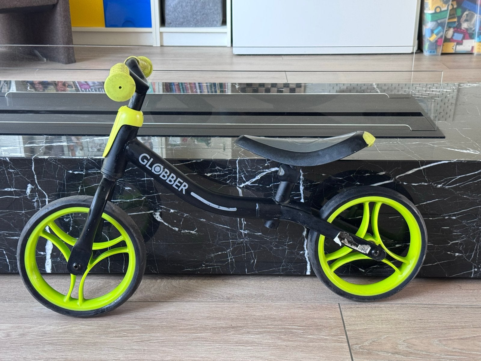 Globber loopfiets zwart/geel, Ophalen, Gebruikt, Minder dan 16 inch