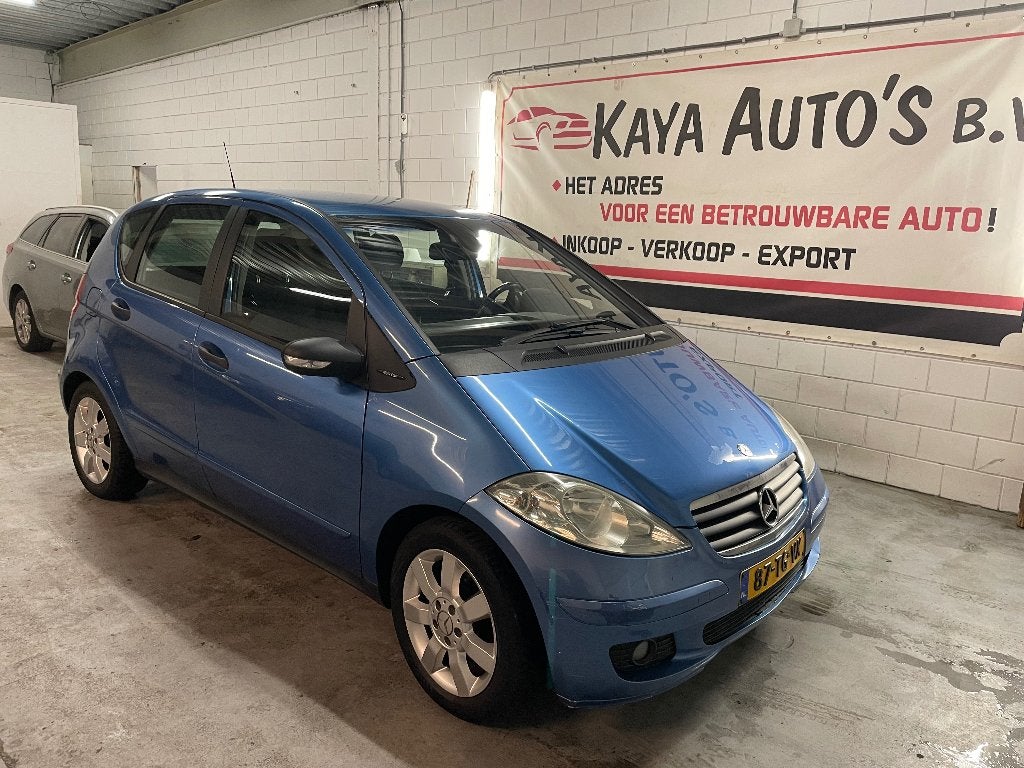 Mercedes-Benz A-Klasse 1.5 A160 5DRS 2006 Blauw, Auto's, Voorwielaandrijving, 15 km/l, 1498 cc, Blauw