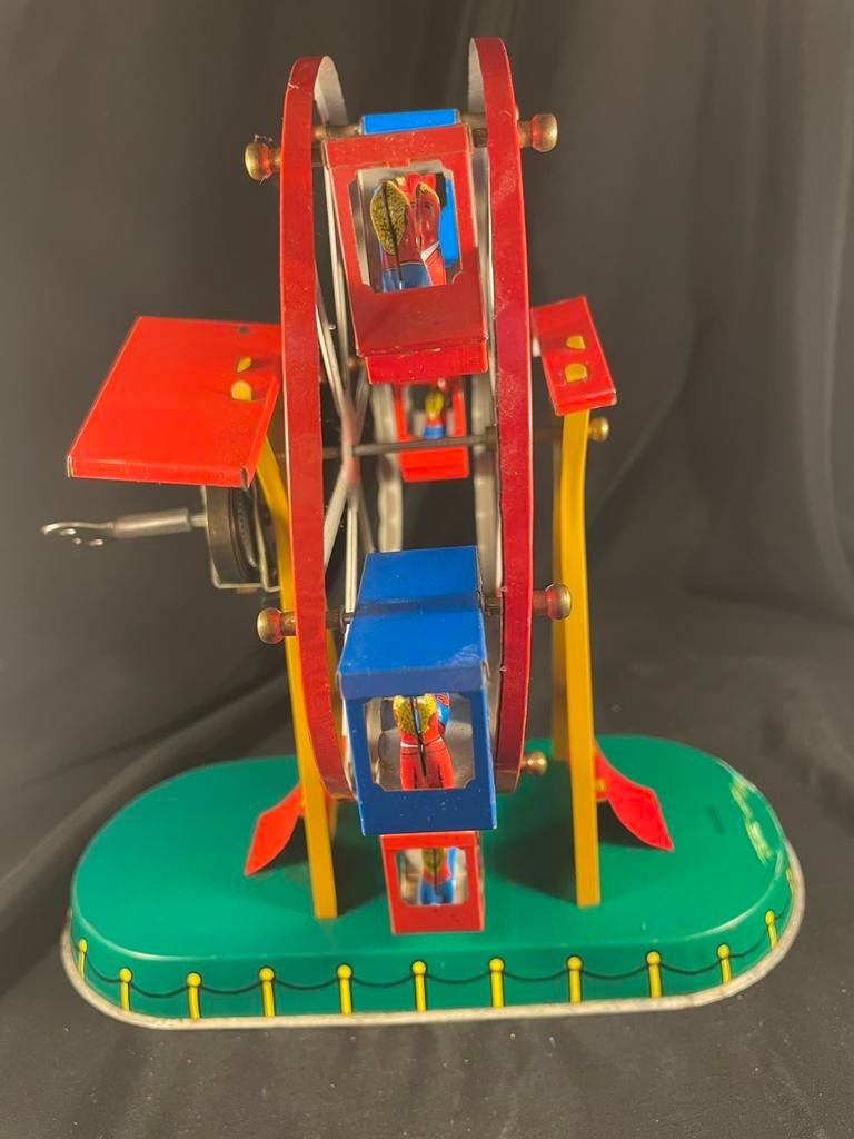 Blikken reuzenrad / kermis / jaren zestig, Antiek en Kunst, Antiek | Speelgoed, Ophalen of Verzenden