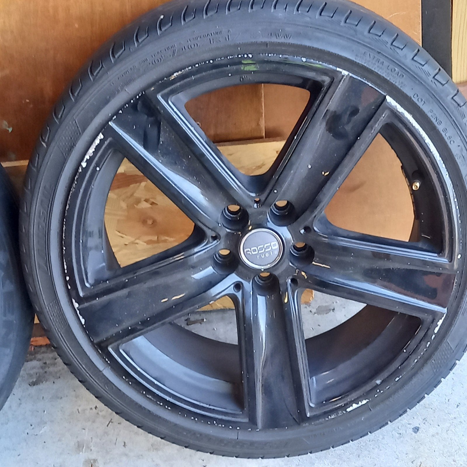 Set lichtmetalen Rosso Ruote velgen 5x100 VW Polo 2009-2011, Auto-onderdelen, Banden en Velgen, Ophalen, 15 inch, Velg(en), 185 mm