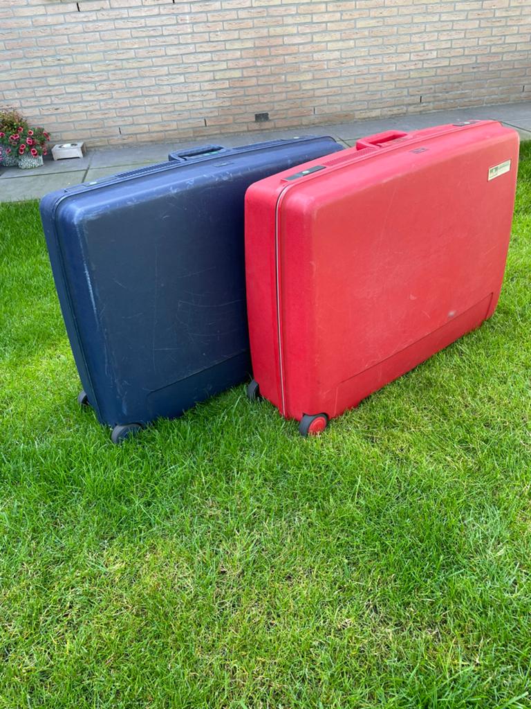 Delsey Kofferset 77x55x22 cm - Onverwoestbaar met sleutels, Gebruikt, Hard kunststof, Slot, Ophalen of Verzenden