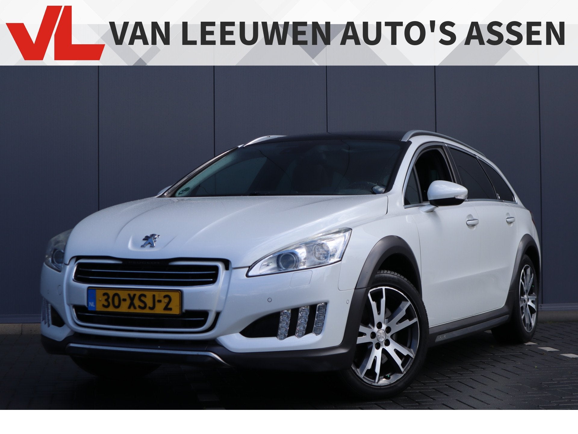 Peugeot 508 RXH 2.0 HDi Hybrid4 | Leder | Trekhaak, Auto's, Peugeot, Automaat, Euro 5, Gebruikt, Zwart