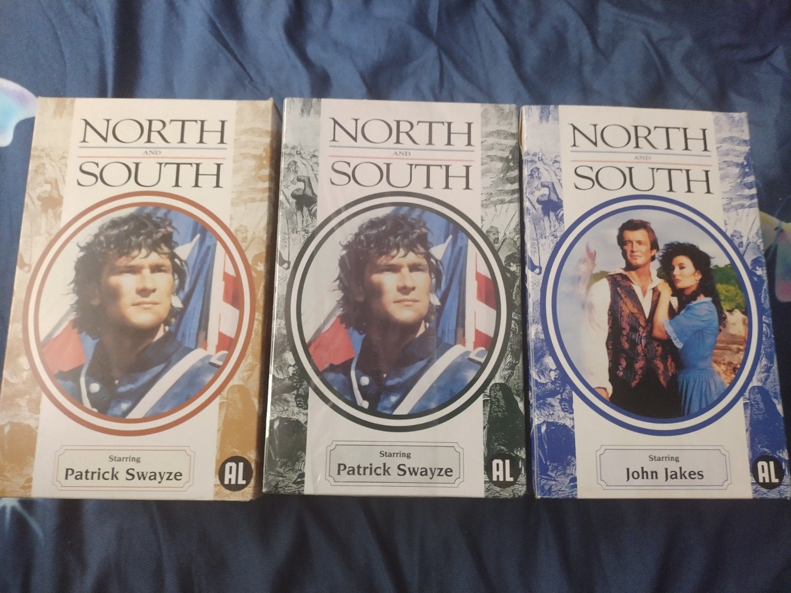 North and South VHS Boxset - Deel 1 t/m 9 (Patrick Swayze), Cd's en Dvd's, Alle leeftijden, Ophalen of Verzenden, Zo goed als nieuw