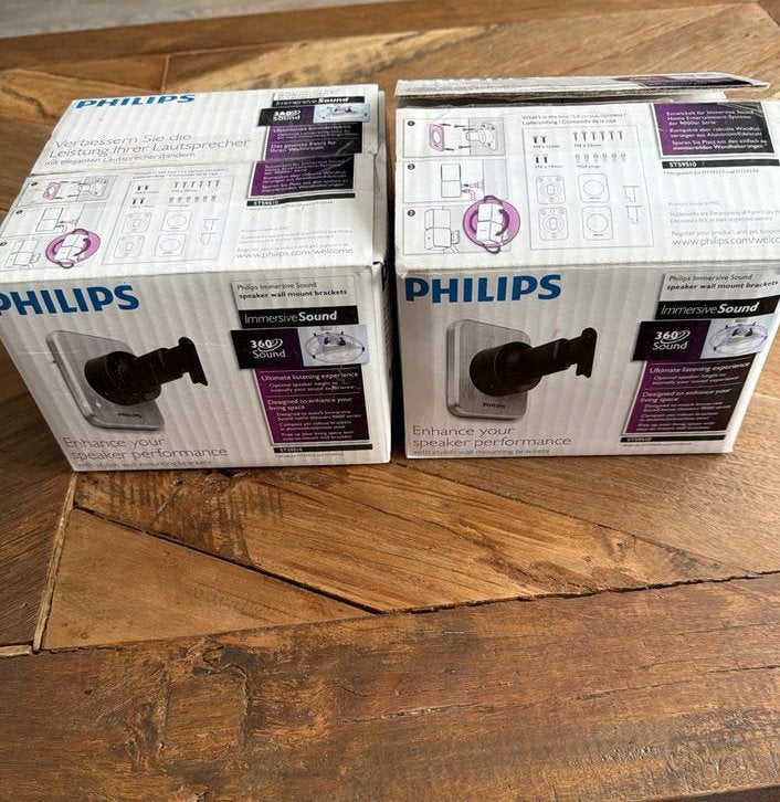 Philips Immersive Sound Speaker Muurbeugels ST59510 (2 sets), Ophalen, Philips, Inclusief muurbeugels, Overige typen