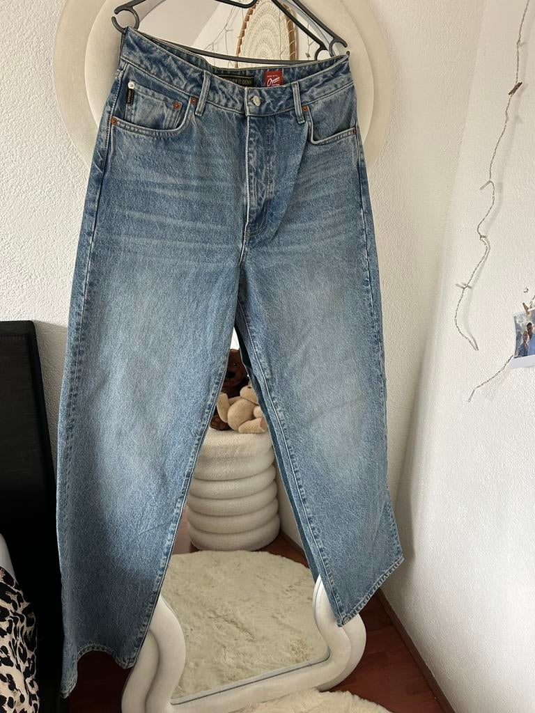 Superdry Jeans W30 Low Rise, Maat 42/44 (L), Nieuw, Lang, Verzenden