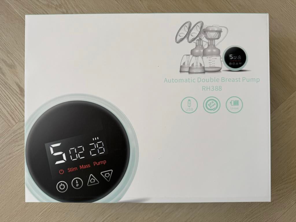 Dubbele borstkolf forgoods elektrisch en draadloos zgan!, Kinderen en Baby's, Babyvoeding en Toebehoren, Zo goed als nieuw, Borstkolf