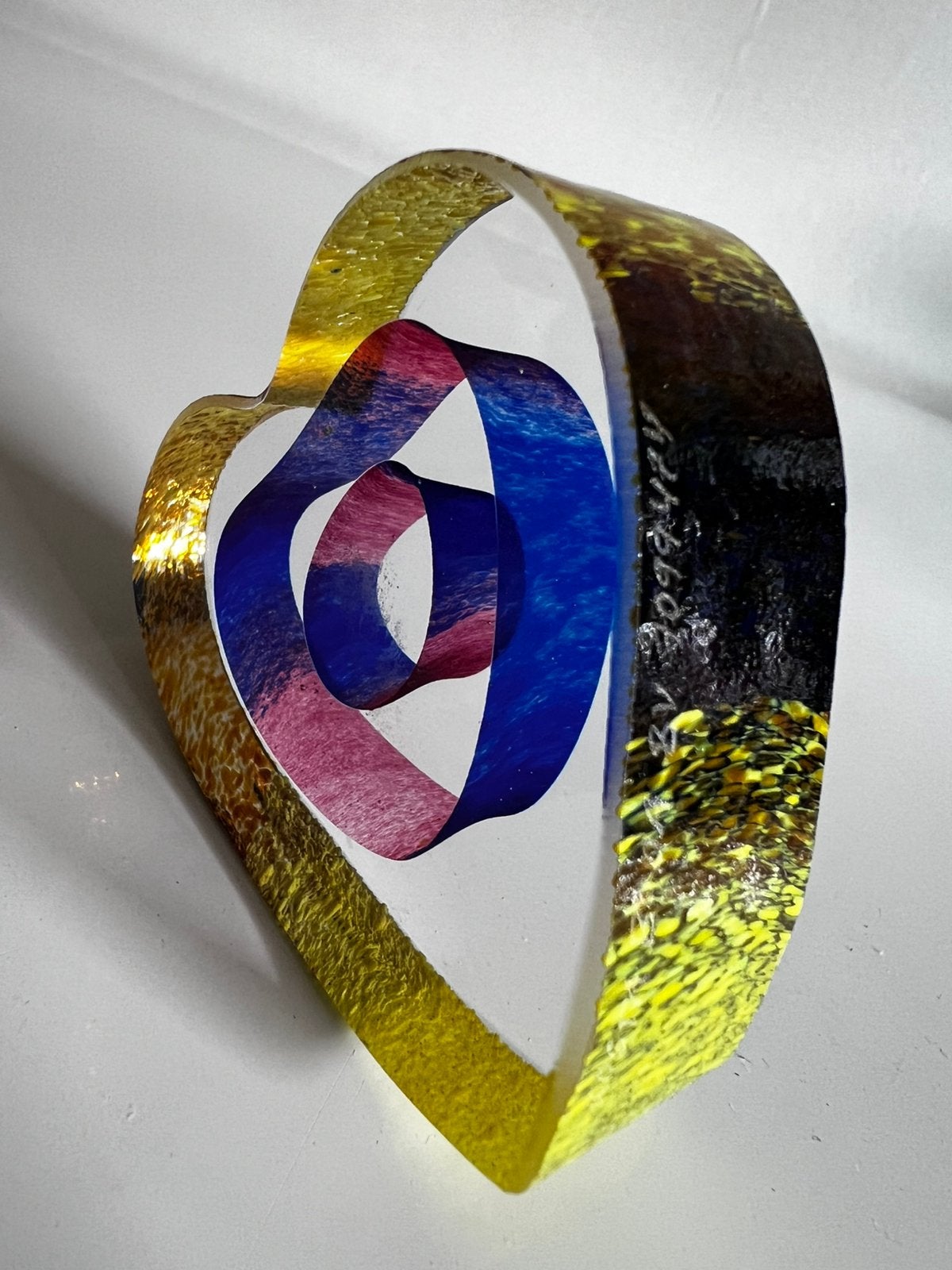 Kosta Boda Art Glass Bertil Vallien ‘My Heart’ Hart 1993, Antiek en Kunst, Kunst | Designobjecten, Ophalen of Verzenden, Object