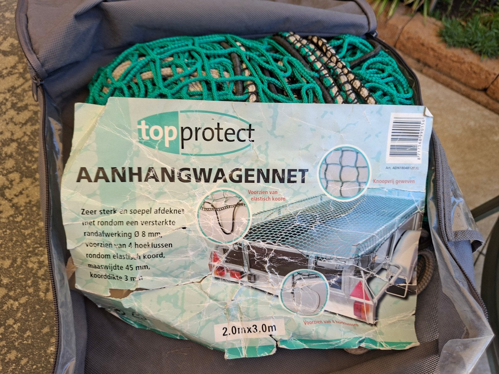 aanhangwagennet 2x3 meter, Auto diversen, Aanhangwagen-onderdelen, Ophalen, Zo goed als nieuw