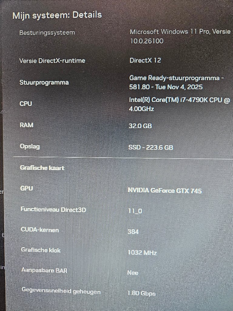 HP game pc i7 4.4 GHz 32 GB RAM NVIDEA GTX 745 250 GB SSD, 1 speler, Ophalen of Verzenden, Zo goed als nieuw, Vanaf 3 jaar