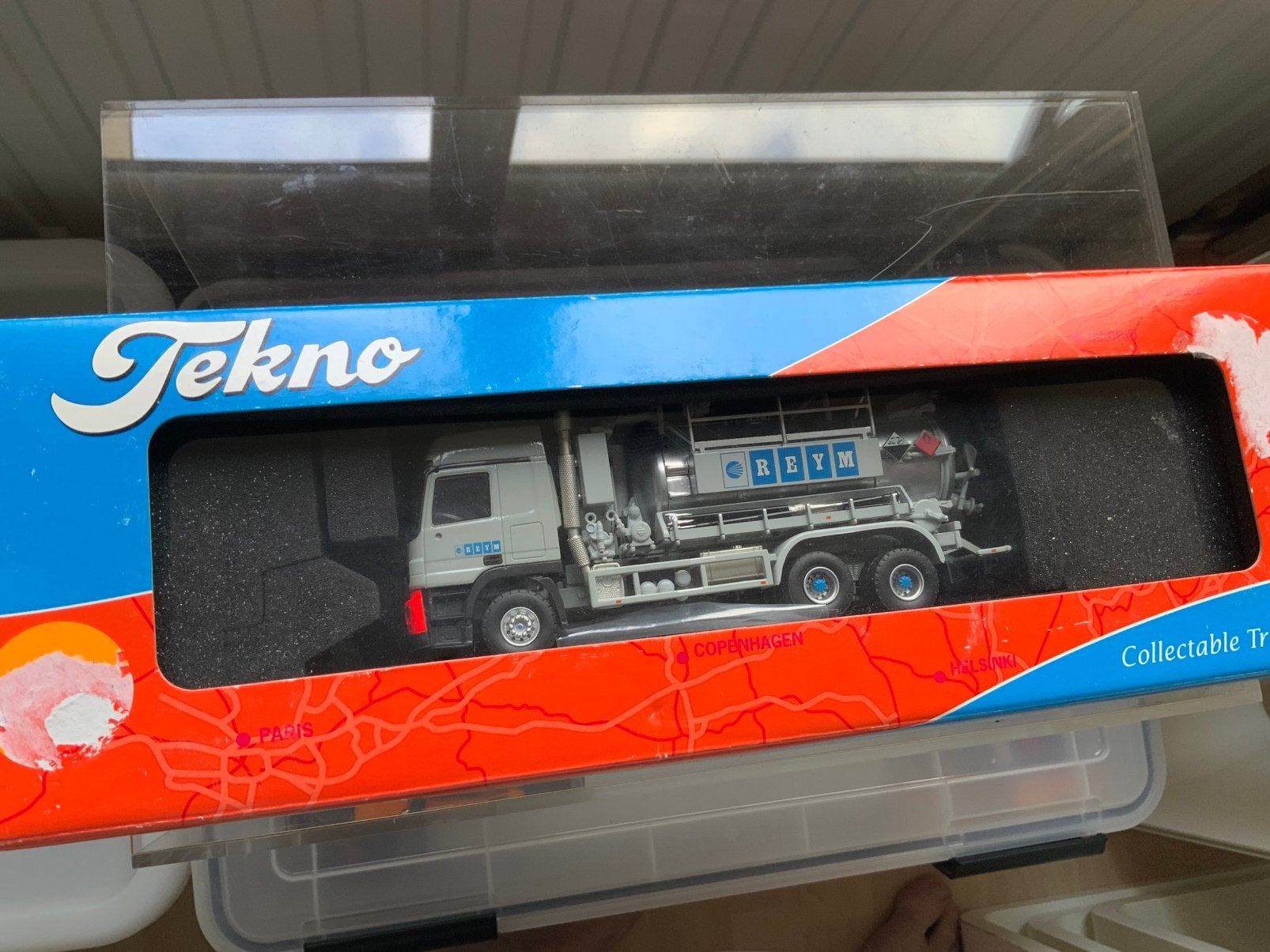 Tekno 1:50 mercedes zuigwagen uitvoering Reym, Ophalen, Zo goed als nieuw, Bus of Vrachtwagen, Tekno