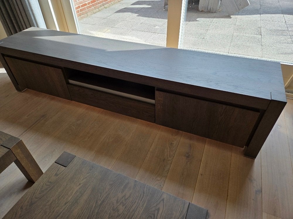 Woonkamer meubel TV-meubel, Ophalen, Gebruikt, Eikenhout, 200 cm of meer