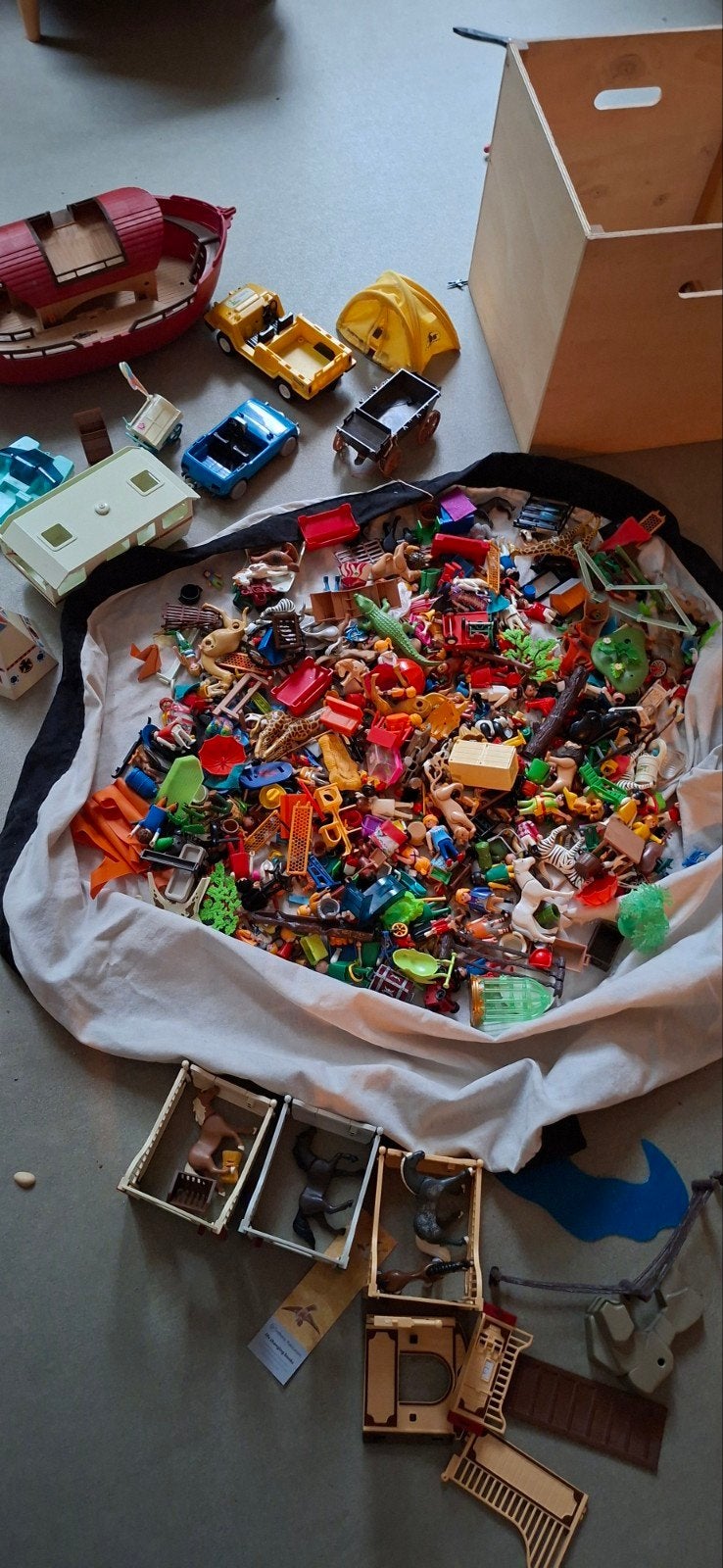 Playmobil collectie: ijscokar, camping, boerde, Ophalen, Gebruikt