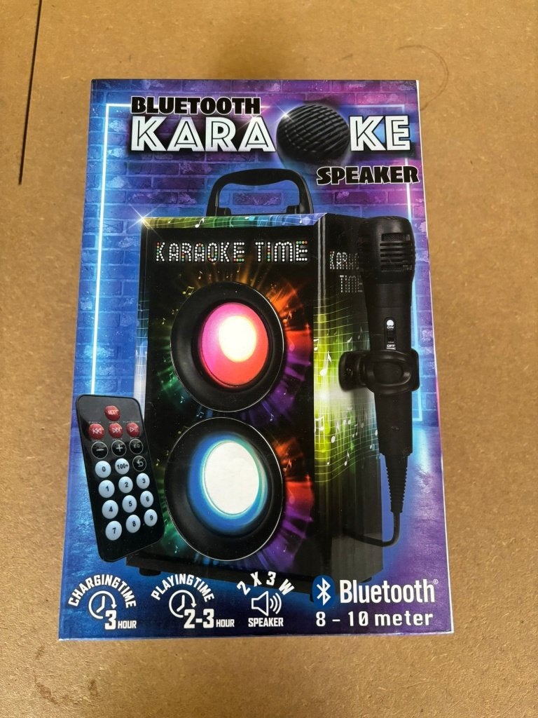 bluetooth karaoke speaker - NIEUW, Ophalen of Verzenden, Nieuw, Complete set