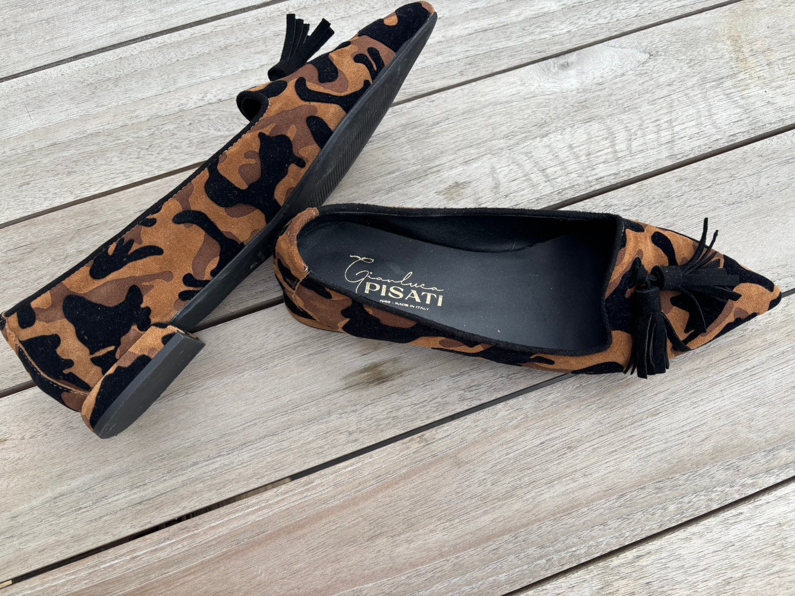 Leren loafers bruin van Gianluca Pisati maat 40, Kleding | Dames, Bruin, Instappers, Ophalen of Verzenden, Zo goed als nieuw