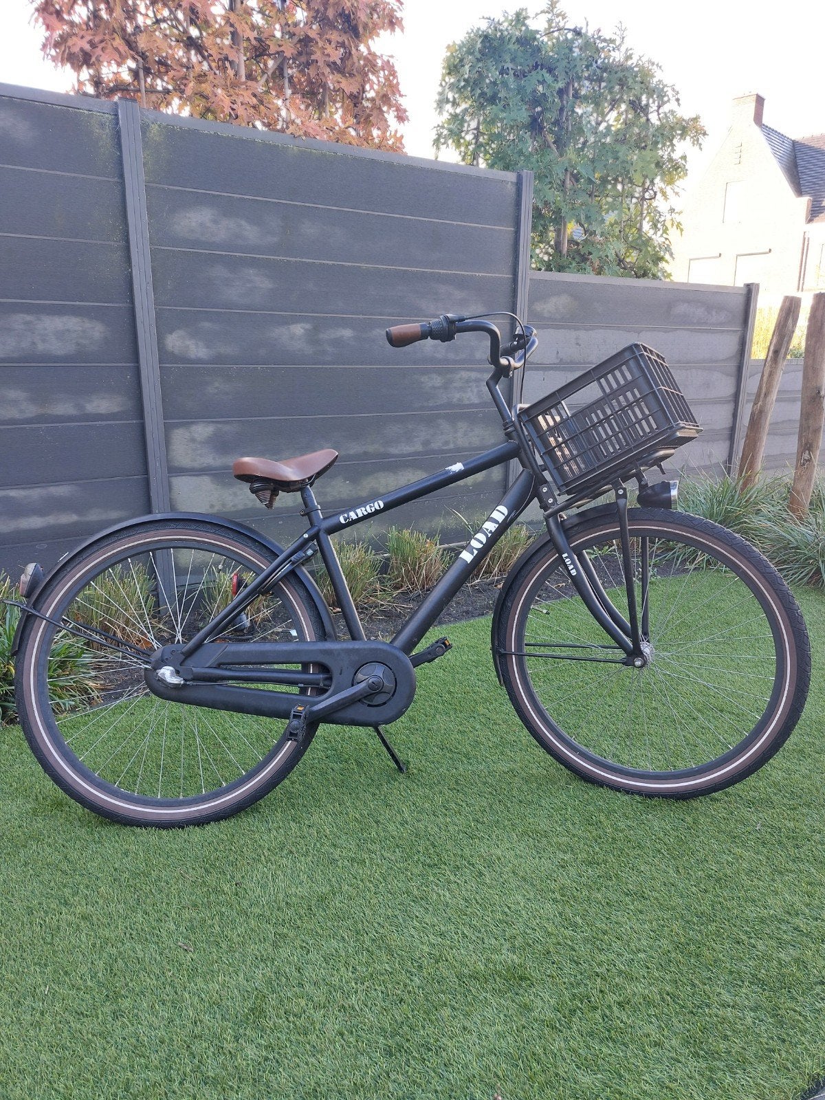 Stevige Transportfiets 26 inch met krat en 3 versnellingen, Terugtraprem, Gebruikt, Versnellingen, Overige merken