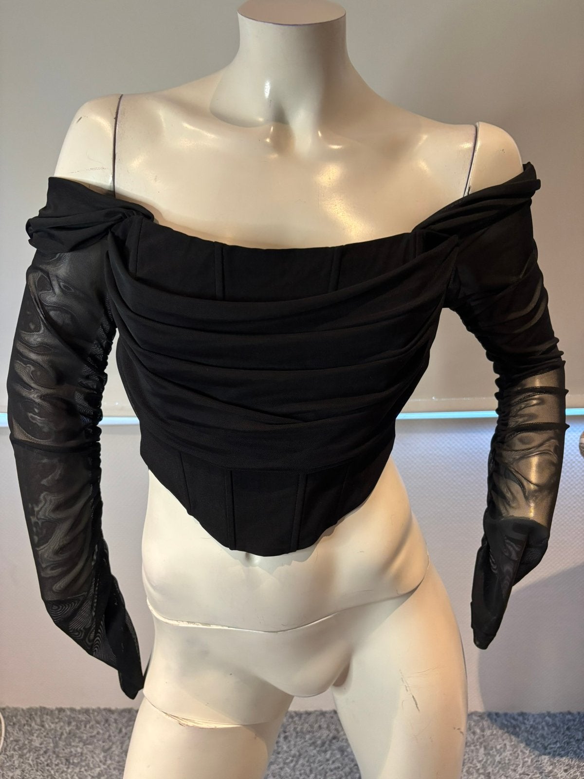 Corset top maat m, Kleding | Dames, Tops, Maat 38/40 (M), Zwart, Ophalen of Verzenden, Zo goed als nieuw