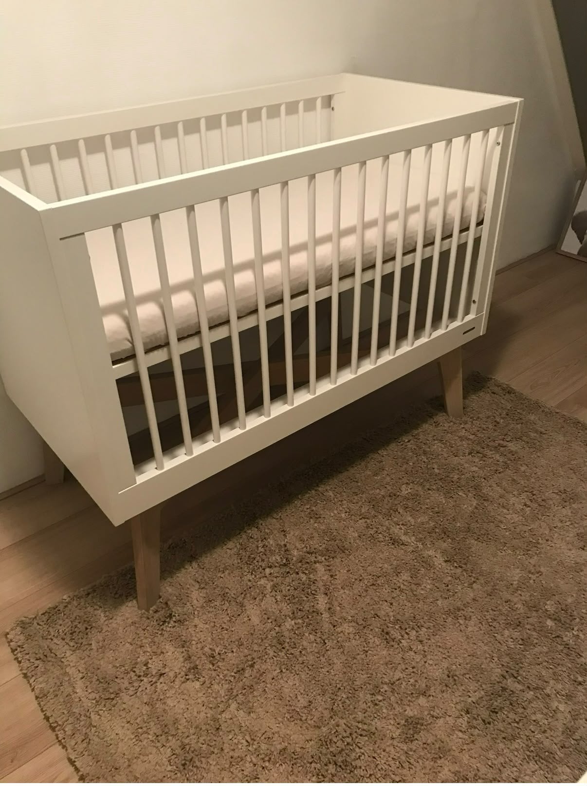 Kidsmill Beige / Wit Commode + Ledikant / peuterbed!, Ophalen, Gebruikt, Ledikant