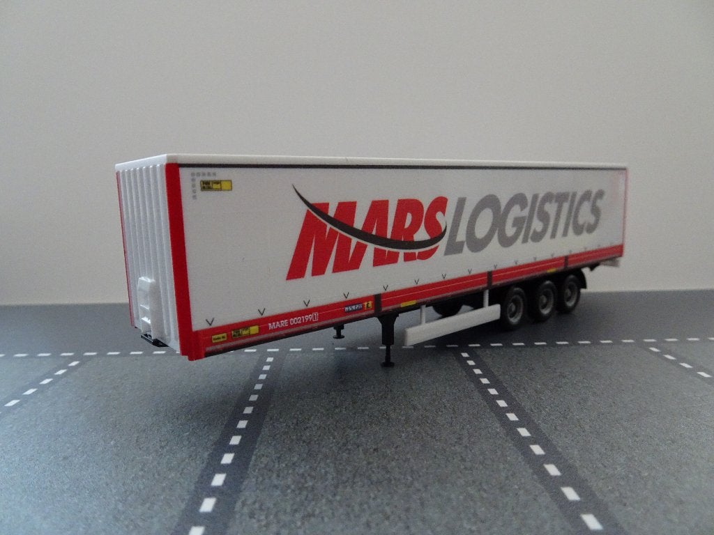 926 herpa huckepack oplegger mars logistics 1:87 truck trein, Hobby en Vrije tijd, Modelauto's | 1:87, Ophalen of Verzenden, Nieuw