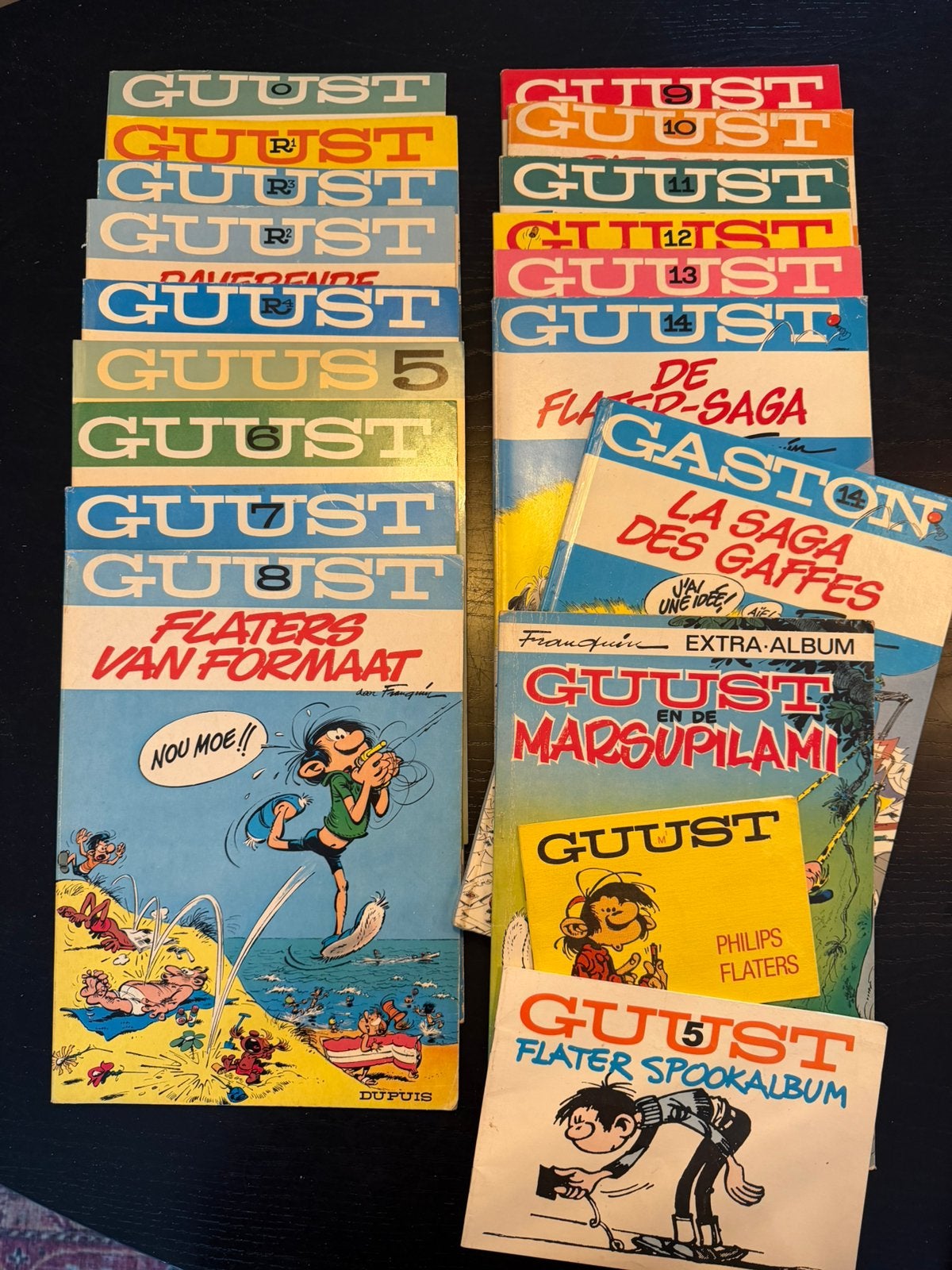 Guust flater strips 0-14, Meerdere comics, Ophalen of Verzenden, Zo goed als nieuw, Europa