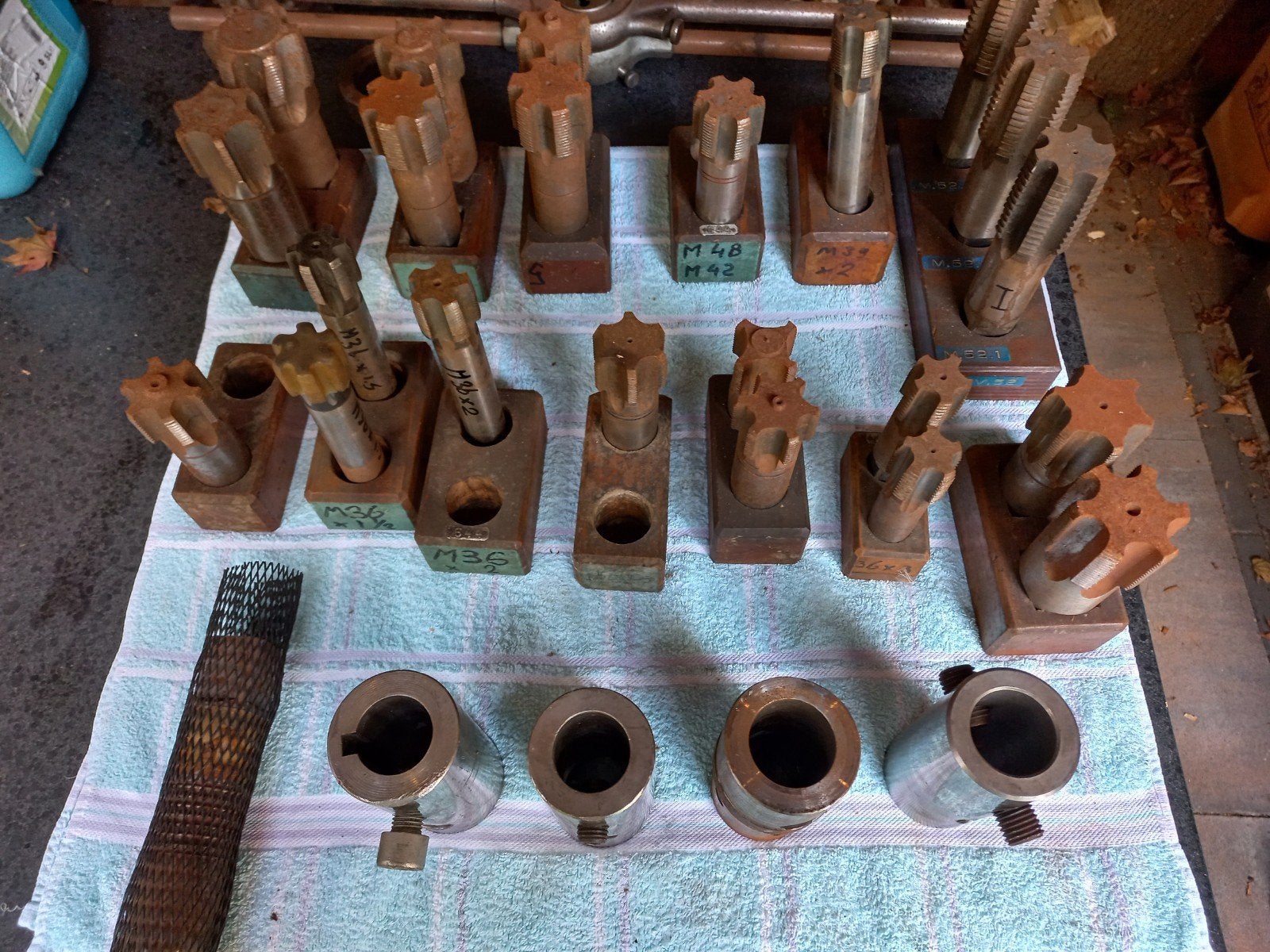 Diverse gebruikte tappen,pijp tappen, machineruimers, Ophalen, Gebruikt