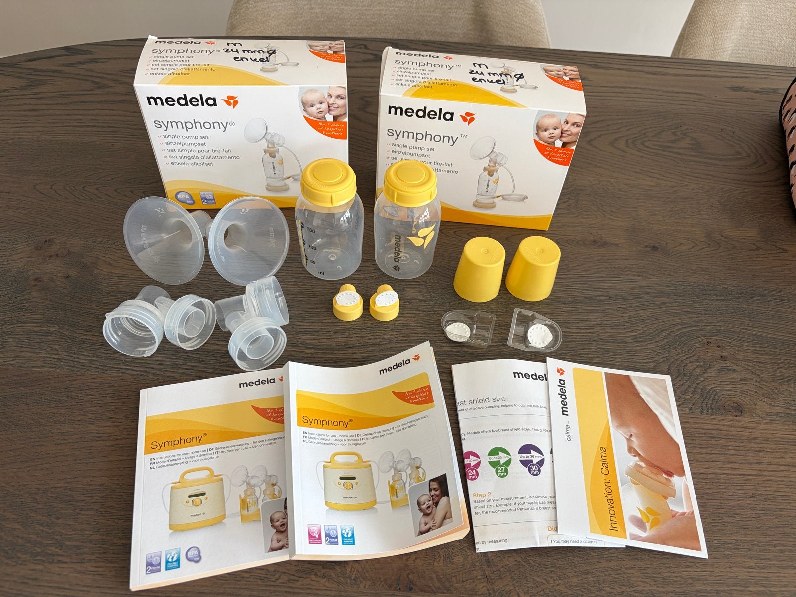 Medela Symphony borstkolf onderdelen (24mm), Ophalen of Verzenden, Zo goed als nieuw