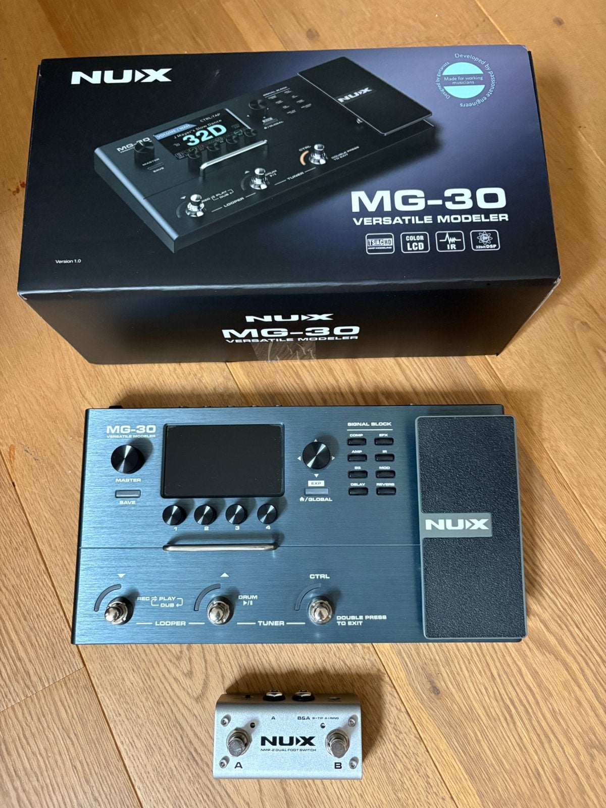 NU-X MG30 Multi effects pedaal ongebruikt en in doos, Ophalen of Verzenden, Zo goed als nieuw