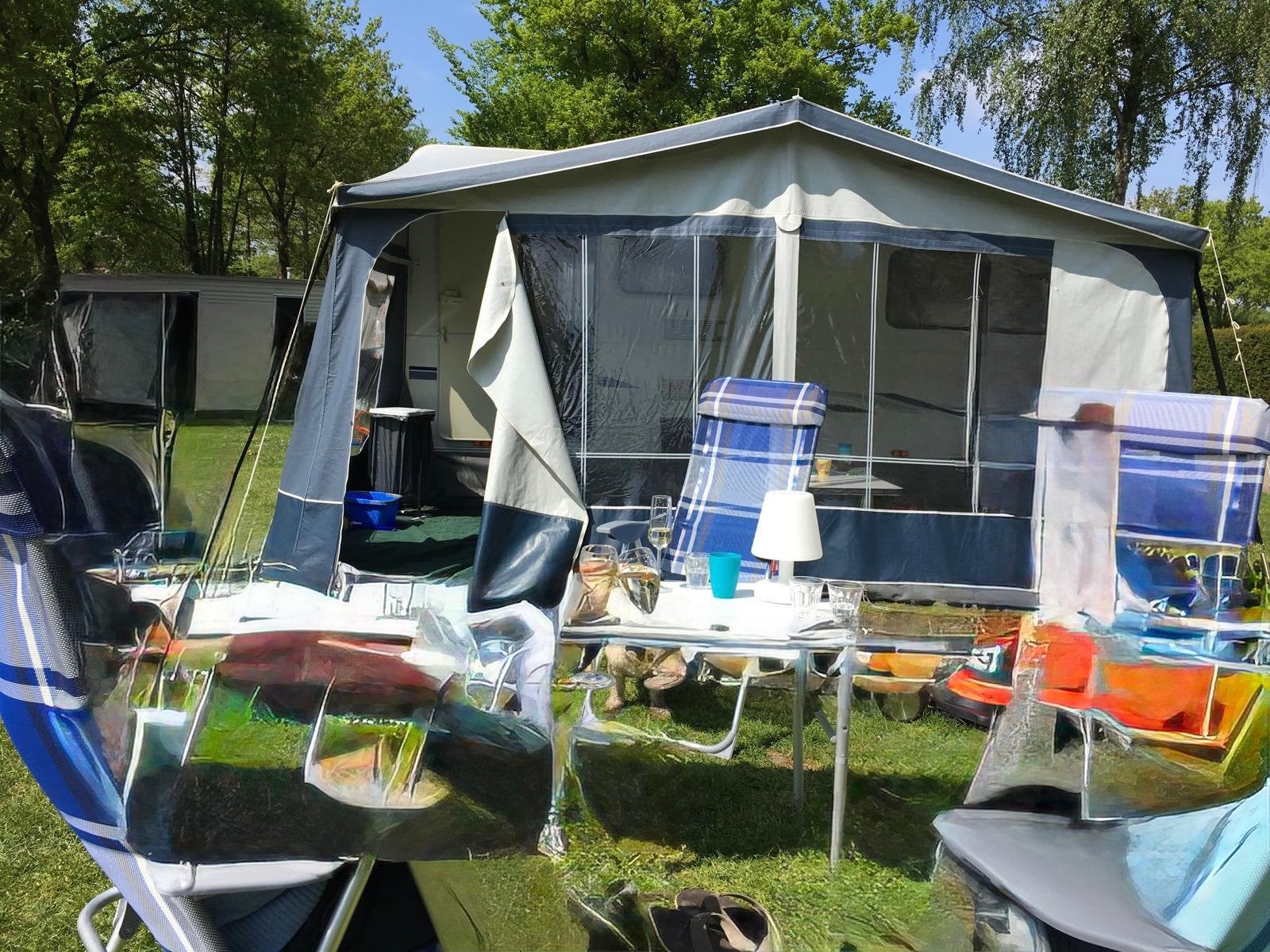 Dorema voortent Valencia omloopmaat 10, Caravans en Kamperen, Ophalen of Verzenden, Gebruikt