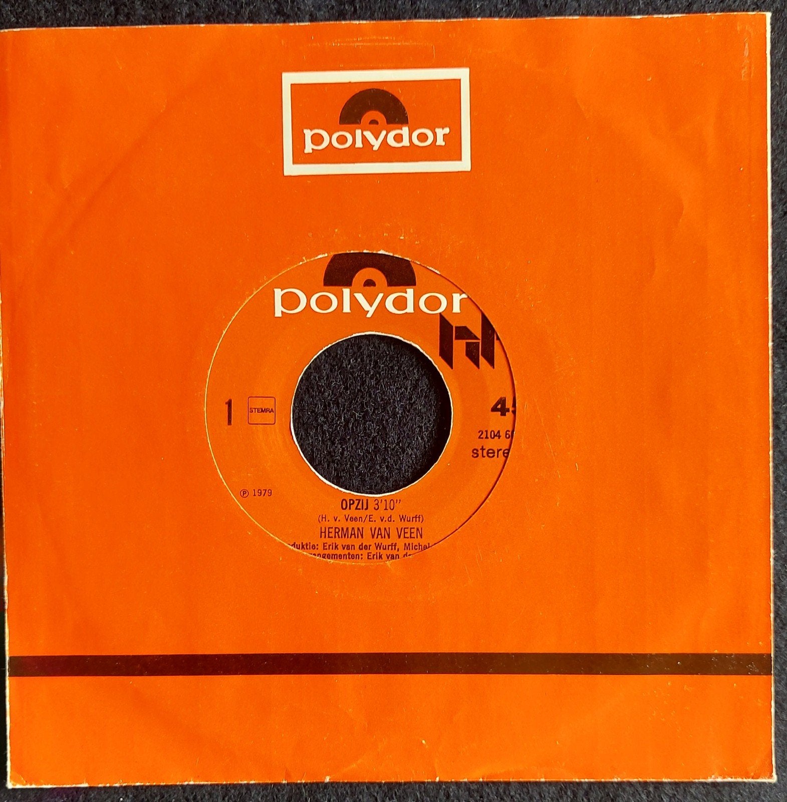 Herman van Veen - Opzij, Gebruikt, 7 inch, Ophalen of Verzenden, Pop