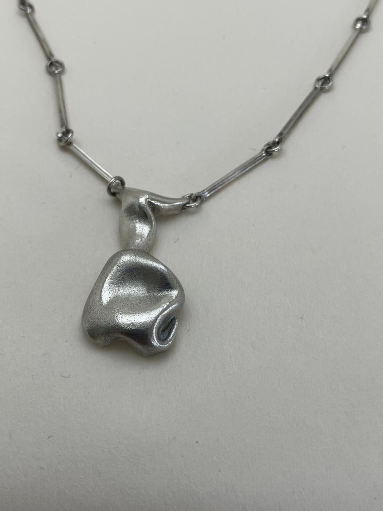 Lang zilveren Lapponia collier met hanger, Ophalen of Verzenden, Zilver