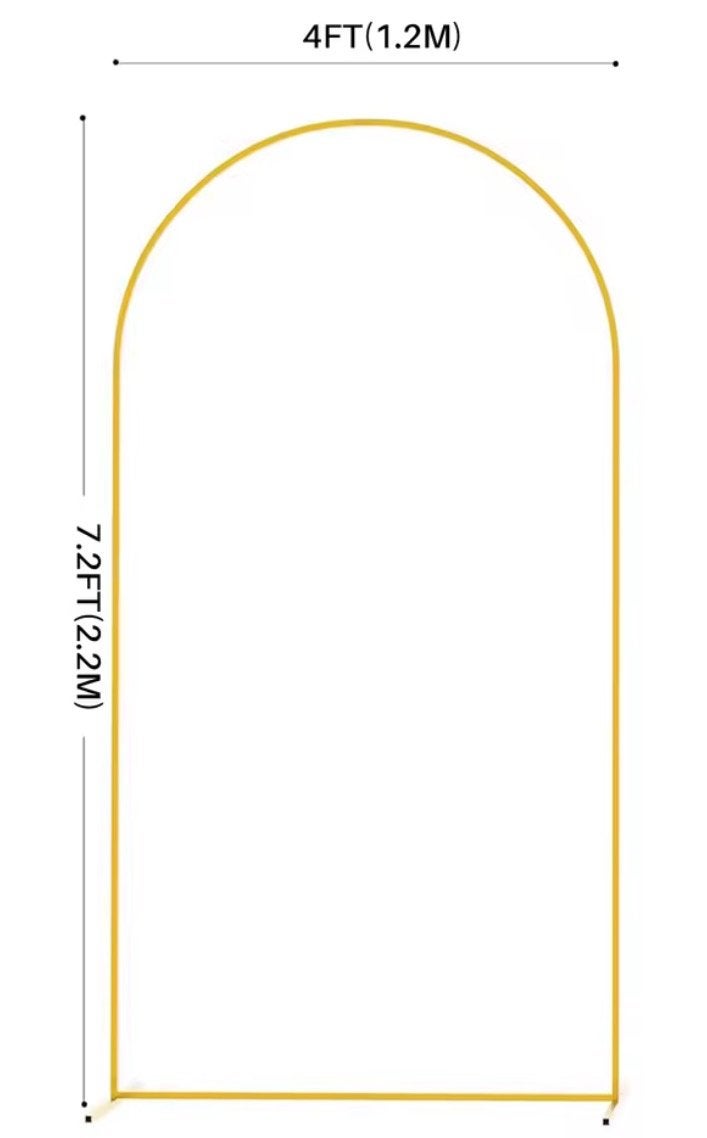 Gouden Bruiloft Boog Achtergrond Frame - 220x120 cm, Ophalen of Verzenden, Gebruikt, Versiering, Geboorte of Huwelijk