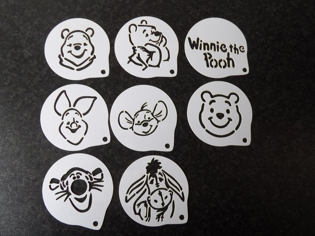 nieuw 8x sjablonen winnie the pooh + friends 6.5 cm, Ophalen of Verzenden, Nieuw, Taarten of Cupcakes, Versiering