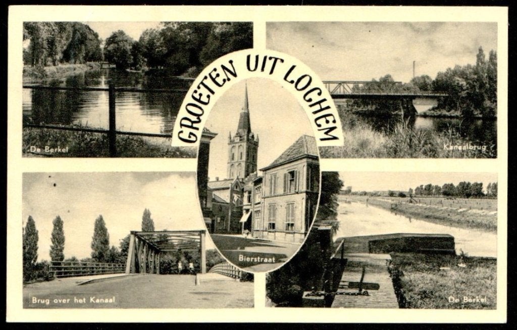 Oude ansicht - Lochem - Groeten uit Lochem - 1956 - Gld., Ophalen of Verzenden, 1940 tot 1960, Gelopen, Gelderland