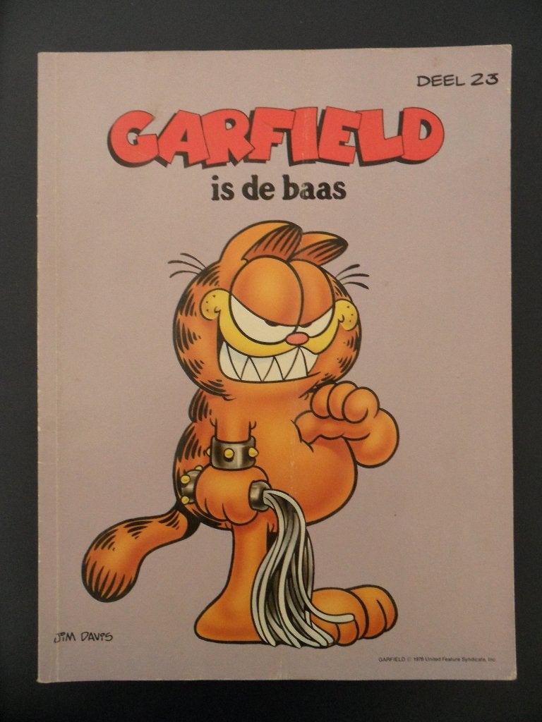 Garfield. Deel 23 Garfield is de baas. 1990., Eén stripboek, Ophalen of Verzenden, Zo goed als nieuw
