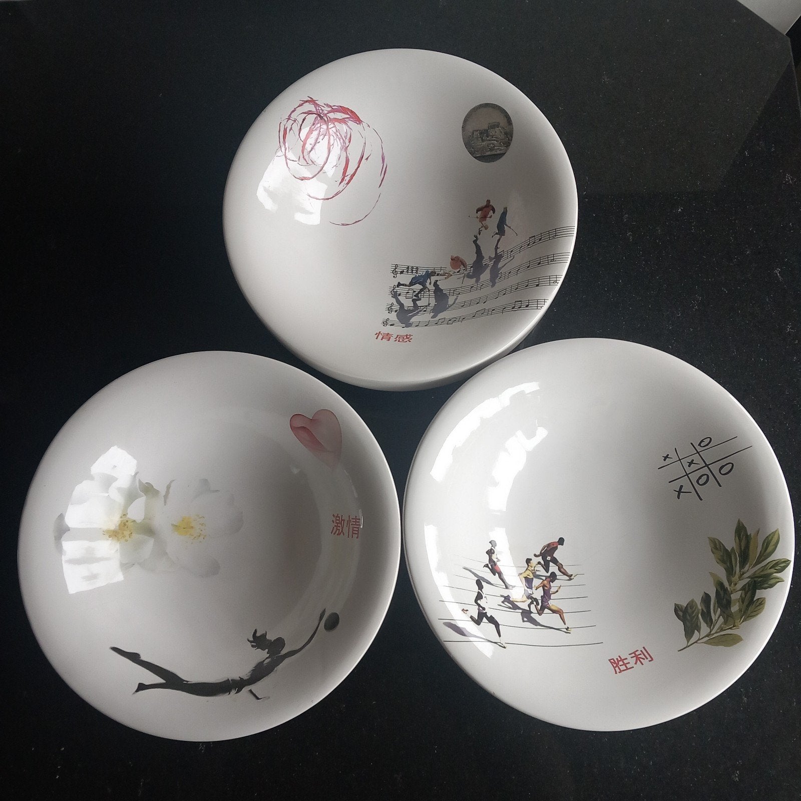 3 schalen Olympische Spelen van Marcel Wanders voor Randstad, Ophalen of Verzenden