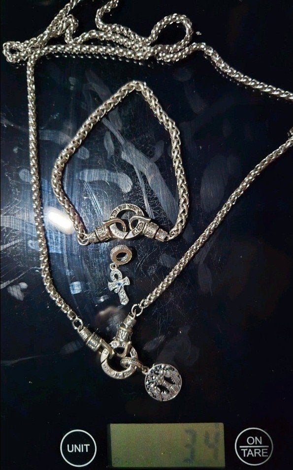 echte zilve budha vikingstyle 4 delige set, Ophalen, Nieuw, Zilver, Zilver