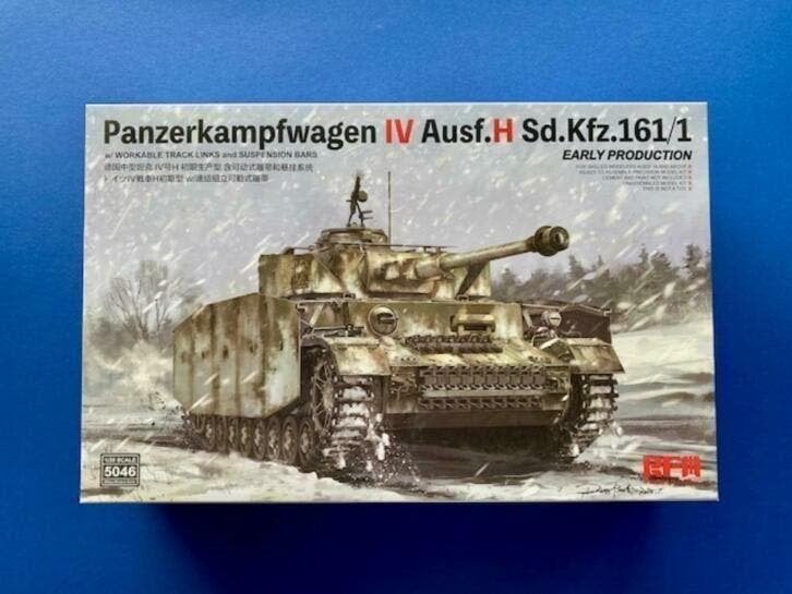 RYeField RM-5046	Pz.Kpfw.IV Ausf.H Sd.Kfz.161/1 Early 1/35, Verzenden, 1:32 tot 1:50, Nieuw, Italeri