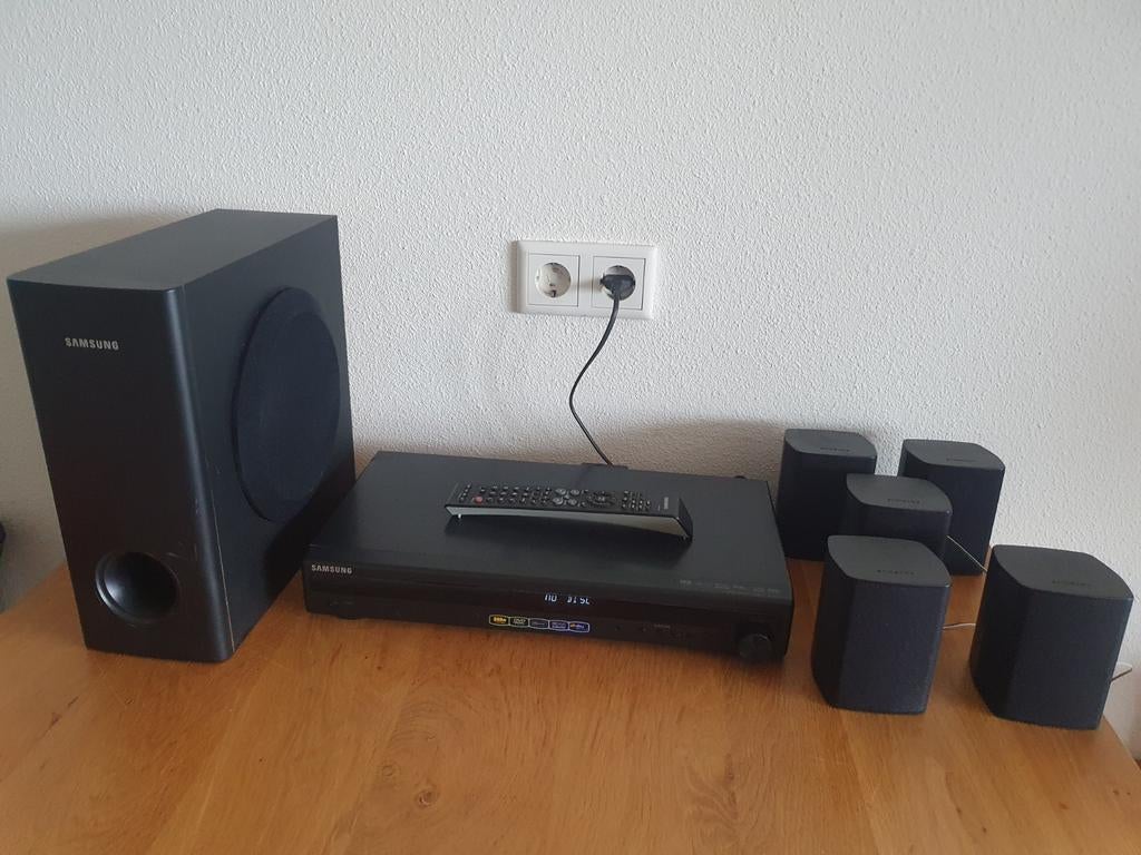 Samsung 5.1 surround cinema set, compleet en getest, Audio, Tv en Foto, Home Cinema-sets, Overige merken, Blu-ray-speler, 70 watt of meer